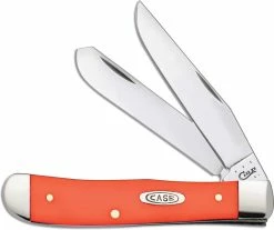 Case Knives Case Trapper Knife, Smooth Orange Synthetic, CA-80500