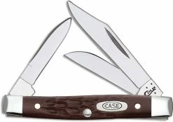 Case Knives Case Small Stockman, Brown Synthetic, CA-81