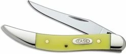 Case Knives: Case Yellow CV Small Texas Toothpick Knife, CA-91