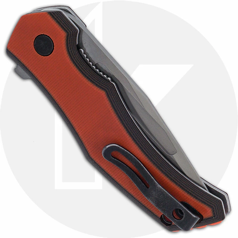CRKT Knives CRKT Fawkes 2372 - Alan Folts Assisted EDC - Bead Blast Clip Point - Dual Layer Orange G10 - Liner Lock Flipper Folder 5 CRKT Knives CRKT Fawkes 2372 - Alan Folts Assisted EDC - Bead Blast Clip Point - Dual Layer Orange G10 - Liner Lock Flipper Folder - Image 3