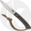 CRKT Knives CRKT Biwa Knife - 2382 - Alan Folts - Neck Knife - Satin Drop Point Fixed Blade - Brown And Black G10 -Cheap Case Knives Store CR 2382 1