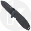 CRKT Knives CRKT Squid Assisted Black 2493 - Lucas Burnley EDC - Black Stonewash Spear Point - Black Stonewash Stainless Steel - Frame Lock Flipper Folder -Cheap Case Knives Store CR 2493 OPEN FRONT