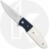 CRKT Knives CRKT Curfew 2867 - Russ Kommer Assisted EDC - Satin Drop Point - Black Aluminum / White Resin Infused Fiber - Flipper Folder