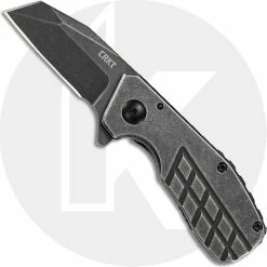 CRKT Knives CRKT Razelcliffe Compact 4021 - Jon Graham EDC - Black Stonewash Modified Wharncliffe - Black Stonewash SS - Frame Lock Flipper Folder