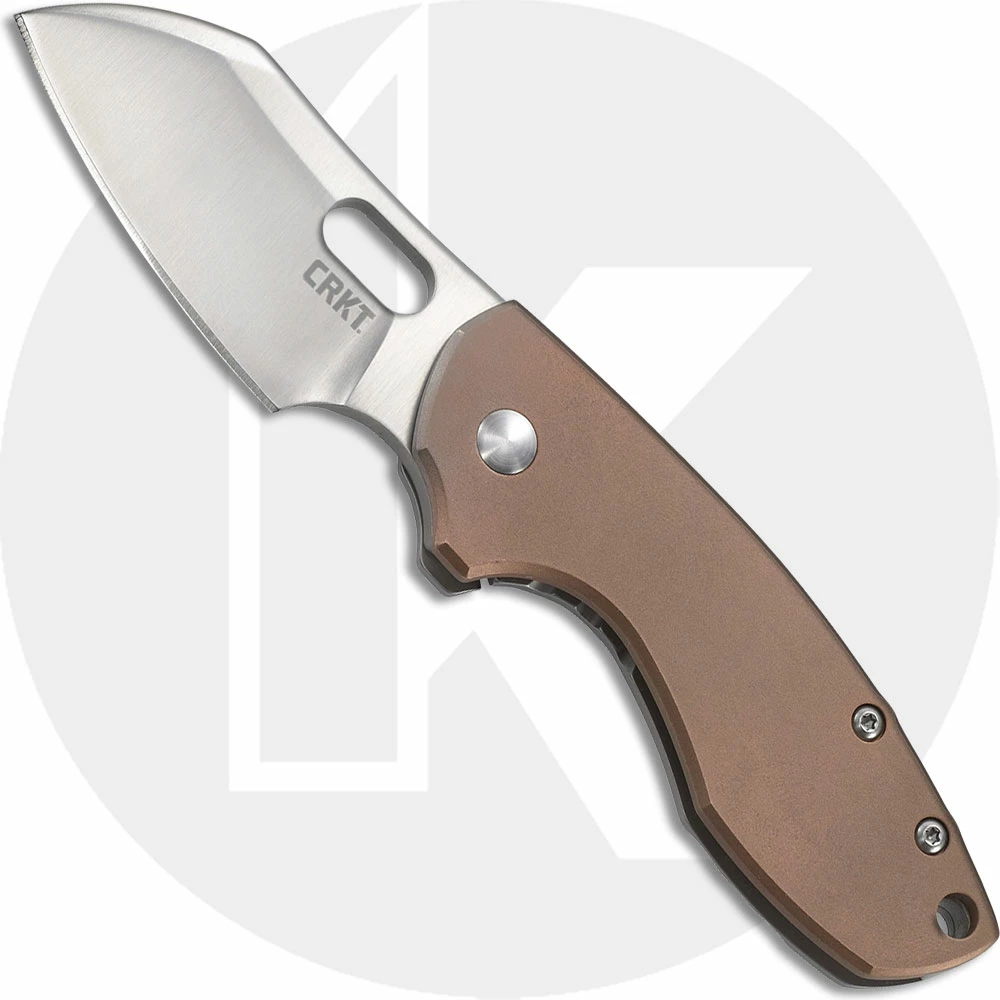 CRKT Knives CRKT Pilar Copper 5311CU - Jesper Voxnaes EDC - Satin Sheepsfoot - Copper And Stainless Steel - Frame Lock Folder 3 CRKT Knives CRKT Pilar Copper 5311CU - Jesper Voxnaes EDC - Satin Sheepsfoot - Copper And Stainless Steel - Frame Lock Folder