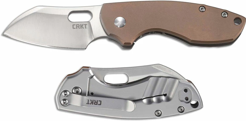 CRKT Knives CRKT Pilar Copper 5311CU - Jesper Voxnaes EDC - Satin Sheepsfoot - Copper And Stainless Steel - Frame Lock Folder 4 CRKT Knives CRKT Pilar Copper 5311CU - Jesper Voxnaes EDC - Satin Sheepsfoot - Copper And Stainless Steel - Frame Lock Folder - Image 2