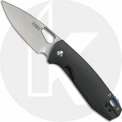 CRKT Knives CRKT Piet Knife 5390 - Jesper Voxnaes EDC - Satin Drop Point - Black GRN - Liner Lock Folder