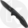 CRKT Knives CRKT Caligo 6215 Knife TJ Schwarz EDC Black Spear Point Flipper Folder Aluminum IKBS Liner Lock