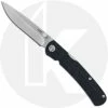CRKT Knives CRKT Kith 6433 - Ken Steigerwalt Value Price EDC - Satin Drop Point - Black GRN - Front Lock Folder -Cheap Case Knives Store CR 6433 OPEN FRONT