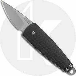 CRKT Knives CRKT Dually 7086 - Richard Rogers EDC - Bead Blast Drop Point - Black GRN - Slip Joint Folder - Bottle Opener