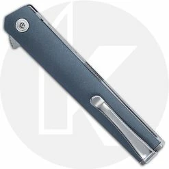 CRKT Knives CRKT CEO Compact 7095 - Richard Rogers EDC - Satin Blade - Blue GRN - Flipper Folder -Cheap Case Knives Store CR 7095 CLOSED BACK