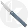 CRKT Knives CRKT CEO Compact 7095 - Richard Rogers EDC - Satin Blade - Blue GRN - Flipper Folder -Cheap Case Knives Store CR 7095 OPEN FRONT