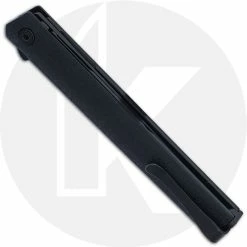 CRKT Knives CRKT CEO Flipper Blackout 7097K - Richard Rogers EDC - Black EDP Blade - Black GRN - Flipper Folder -Cheap Case Knives Store CR 7097K CLOSED BACK