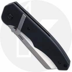 CRKT Knives CRKT Ripsnort II 7271 - Philip Booth EDC - Satin Cleaver Blade - Black GRN With Stainless Steel Inlay -Cheap Case Knives Store CR 7271 CLOSED FRONT