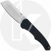 CRKT Knives CRKT Ripsnort II 7271 - Philip Booth EDC - Satin Cleaver Blade - Black GRN With Stainless Steel Inlay -Cheap Case Knives Store CR 7271 OPEN FRONT