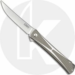 CRKT Knives CRKT Crossbones 7530 Knife Jeff Park Flipper Folder Liner Lock Aluminum Handle