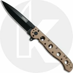 CRKT Knives CRKT M16-03BK Knife - Kit Carson EDC - Black Oxide Spear Point - Bronze Stainless Steel - Frame Lock Flipper Folder
