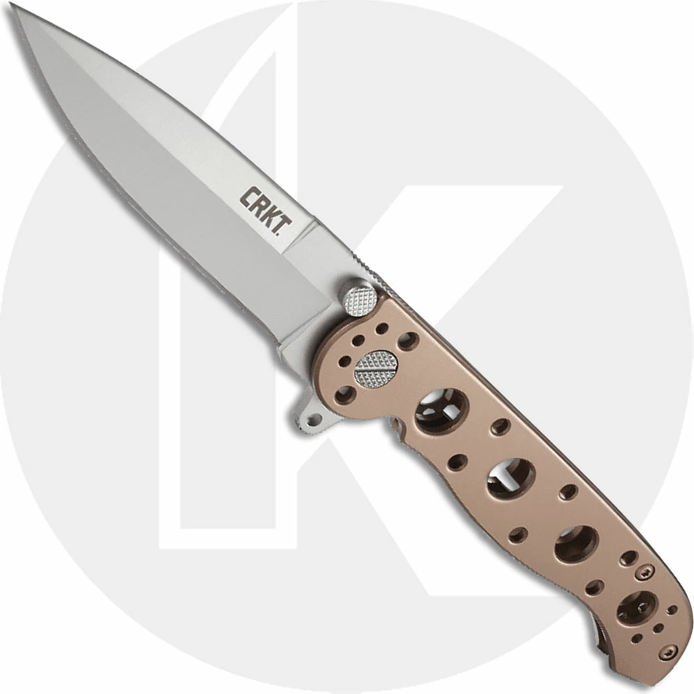 CRKT Knives CRKT M16-03BS Knife - Kit Carson EDC - Bead Blast Spear Point - Bronze Stainless Steel - Frame Lock Flipper Folder 3 CRKT Knives CRKT M16-03BS Knife - Kit Carson EDC - Bead Blast Spear Point - Bronze Stainless Steel - Frame Lock Flipper Folder