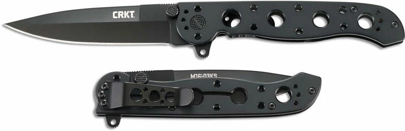 CRKT Knives CRKT M16-03KS Knife Kit Carson Black Spear Point Flipper Folder Stainless Steel Frame Lock 4 CRKT Knives CRKT M16-03KS Knife Kit Carson Black Spear Point Flipper Folder Stainless Steel Frame Lock - Image 2