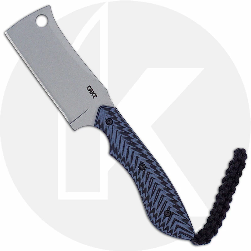 CRKT Knives CRKT S.P.E.C. - 2398 - Alan Folts - Compact Cleaver Fixed Blade - Blue / Black G10 3 CRKT Knives CRKT S.P.E.C. - 2398 - Alan Folts - Compact Cleaver Fixed Blade - Blue / Black G10