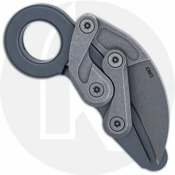 CRKT Knives CRKT Provoke Compact 4045 - Joe Caswell - Karambit Folder - Stonewash D2 - Kinematic Action - Dark Gray Aluminum - Ring Pommel 9 CRKT Knives CRKT Provoke Compact 4045 - Joe Caswell - Karambit Folder - Stonewash D2 - Kinematic Action - Dark Gray Aluminum - Ring Pommel -Cheap Case Knives Store CRKT 4045 CLOSED BACK