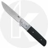 CRKT Knives CRKT Bamboozled Assisted 5720 - Satin Drop Point - Black G10 With SS Bolster - Liner Lock Flipper Folder -Cheap Case Knives Store CRKT 5720 OPEN