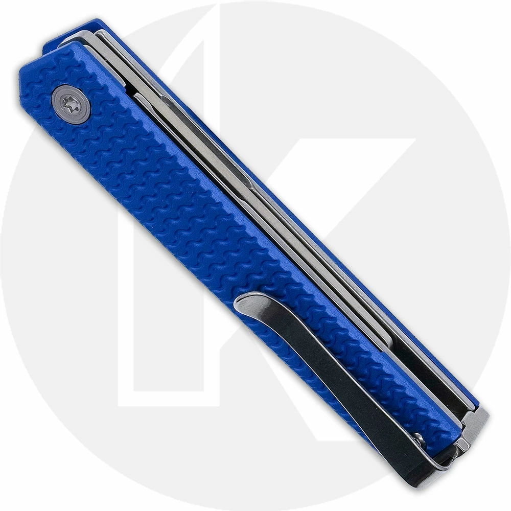 CRKT Knives CRKT CEO Microflipper 7083 - Richard Rogers Gents EDC - Satin Blade - Blue Aluminum - Liner Lock Flipper Folder 5 CRKT Knives CRKT CEO Microflipper 7083 - Richard Rogers Gents EDC - Satin Blade - Blue Aluminum - Liner Lock Flipper Folder - Image 3