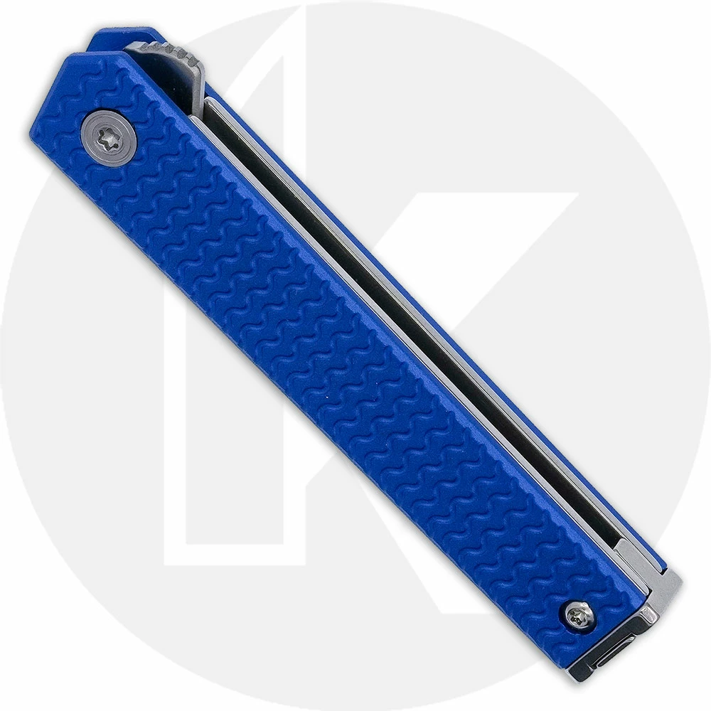 CRKT Knives CRKT CEO Microflipper 7083 - Richard Rogers Gents EDC - Satin Blade - Blue Aluminum - Liner Lock Flipper Folder 4 CRKT Knives CRKT CEO Microflipper 7083 - Richard Rogers Gents EDC - Satin Blade - Blue Aluminum - Liner Lock Flipper Folder - Image 2