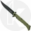 Cold Steel Knives Cold Steel Medium Luzon - Black Clip Point - Olive Drab GFN - 20NQL-ODBK -Cheap Case Knives Store CS 20NQL ODBK OPEN
