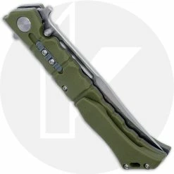 Cold Steel Knives Cold Steel Medium Luzon - Stonewash Clip Point - Olive Drab GFN - 20NQL-ODSW -Cheap Case Knives Store CS 20NQL ODSW CLOSED BACK
