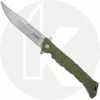 Cold Steel Knives Cold Steel Large Luzon - Stonewash Clip Point - Olive Drab GFN - 20NQX-ODSW -Cheap Case Knives Store CS 20NQX ODSW OPEN