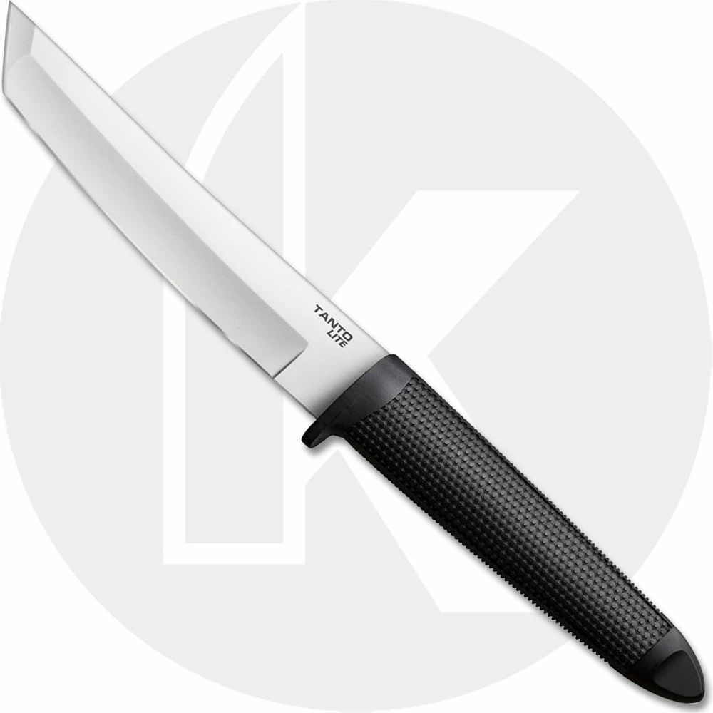 Cold Steel Knives Cold Steel Tanto Lite 20TL - Value Price EDC - Stainless Steel Tanto Fixed Blade - Textured Black Handle - Polymer Belt Sheath 3 Cold Steel Knives Cold Steel Tanto Lite 20TL - Value Price EDC - Stainless Steel Tanto Fixed Blade - Textured Black Handle - Polymer Belt Sheath