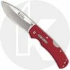 Cold Steel Knives Cold Steel Double Safe Hunter Slock Master 23JK - Value Priced EDC - Drop Point With Slock Master Logo - Red GFN - Rocker Lock - Folding Knife -Cheap Case Knives Store CS 23JK OPEN FRONT fixed