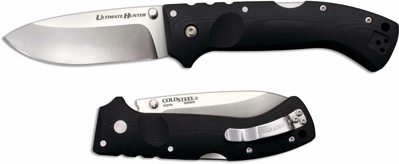Cold Steel Knives Cold Steel 30U Ultimate Hunter Andrew Demko S35VN Drop Point Black G10 Tri-Ad Lock Folder 4 Cold Steel Knives Cold Steel 30U Ultimate Hunter Andrew Demko S35VN Drop Point Black G10 Tri-Ad Lock Folder - Image 2