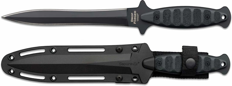 Cold Steel Knives Cold Steel Drop Forged Wasp 36MCD - Black Double Edge Spear Point - Full Tang - Black Synthetic Scales 4 Cold Steel Knives Cold Steel Drop Forged Wasp 36MCD - Black Double Edge Spear Point - Full Tang - Black Synthetic Scales - Image 2