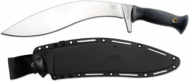 Cold Steel Knives Cold Steel Gurkha Kukri Plus 39LMC4 - 4034 Kukri Fixed Blade - Black Kray-Ex Handle 4 Cold Steel Knives Cold Steel Gurkha Kukri Plus 39LMC4 - 4034 Kukri Fixed Blade - Black Kray-Ex Handle - Image 2