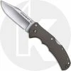Cold Steel Knives Cold Steel 58PC Code 4 Knife S35VN Clip Point Gray Aluminum Tri-Ad Lock Folder