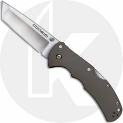 Cold Steel Knives Cold Steel 58PT Code 4 Knife S35VN Tanto Gray Aluminum Tri-Ad Lock Folder