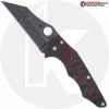 Spyderco Knives MODIFIED Spyderco Yojumbo Knife C253GP - Acid Stonewash Blade - KP Red Shred Carbon Fiber Scales