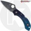 Spyderco Knives MODIFIED Spyderco K390 Dragonfly Knife - Acid Stonewash - Heat Color Hardware - Rit Dye Fade