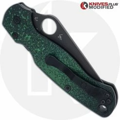 Spyderco Knives MODIFIED Spyderco Paramiliary 2 Knife - Black DLC - AWT Custom Anodized Scales 7 Spyderco Knives MODIFIED Spyderco Paramiliary 2 Knife - Black DLC - AWT Custom Anodized Scales -Cheap Case Knives Store KP C81 AWT CUSTOM2 CLOSED BACK 1