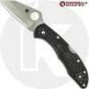Spyderco Knives MODIFIED Spyderco Delica 4 Knife - Federal 2.5 Inch Regrind - Satin Blade -Cheap Case Knives Store KP DELICA 66 OPEN FRONT LOGO