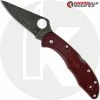 Spyderco Knives MODIFIED Spyderco Delica 4 - The Ron Burgundy - Acid Wash - Rit Dyed Handle 1 Spyderco Knives MODIFIED Spyderco Delica 4 - The Ron Burgundy - Acid Wash - Rit Dyed Handle -Cheap Case Knives Store KP DELICA28 1 NEW NEW OPEN FRONT LOGO