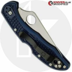 Spyderco Knives MODIFIED Spyderco Delica 4 - Youre My Boy Blue - Satin - Rit Dyed 11 Spyderco Knives MODIFIED Spyderco Delica 4 - Youre My Boy Blue - Satin - Rit Dyed -Cheap Case Knives Store KP DELICA61 2 NEW CLOSED BACK LOGO