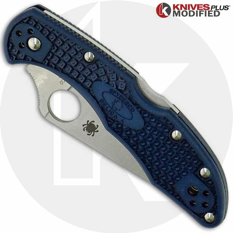Spyderco Knives MODIFIED Spyderco Delica 4 - Youre My Boy Blue - Satin - Rit Dyed 5 Spyderco Knives MODIFIED Spyderco Delica 4 - Youre My Boy Blue - Satin - Rit Dyed - Image 3
