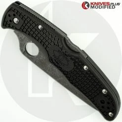 Spyderco Knives MODIFIED Spyderco Endura 4 - ACID WASH - Black Handle 10 Spyderco Knives MODIFIED Spyderco Endura 4 - ACID WASH - Black Handle -Cheap Case Knives Store KP ENDURA 12 CLOSED FRONT LOGO