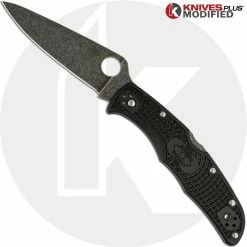 Spyderco Knives MODIFIED Spyderco Endura 4 - ACID WASH - Black Handle