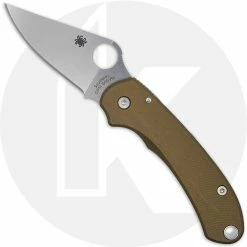 Spyderco Knives MODIFIED Spyderco Para 3 Knife + AWT Agent SKINNY FDE Scales