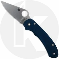 Spyderco Knives MODIFIED Spyderco Para 3 LW Knife SPY27 + Exclusive AWT Midnight Blue Scales