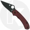 Spyderco Knives MODIFIED Spyderco Para 3 LW Knife Black DLC + Exclusive AWT Oxblood Scales 2 Spyderco Knives MODIFIED Spyderco Para 3 LW Knife Black DLC + Exclusive AWT Oxblood Scales -Cheap Case Knives Store KP PARA3 AWT 4 OPEN FRONT